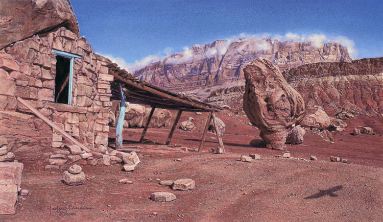 R. Geoffrey Blackburn Desert Rules oil painting