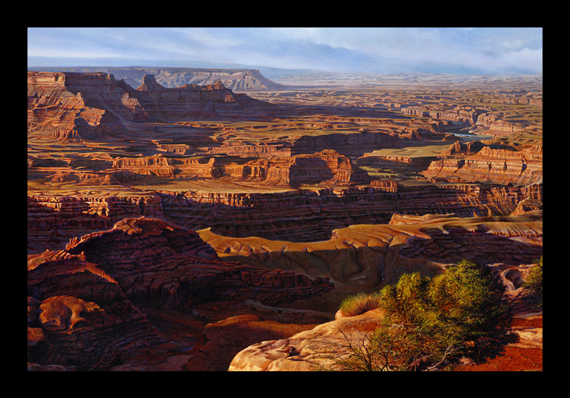 R. Geoffrey Blackburn"Red Canyons" oil painting