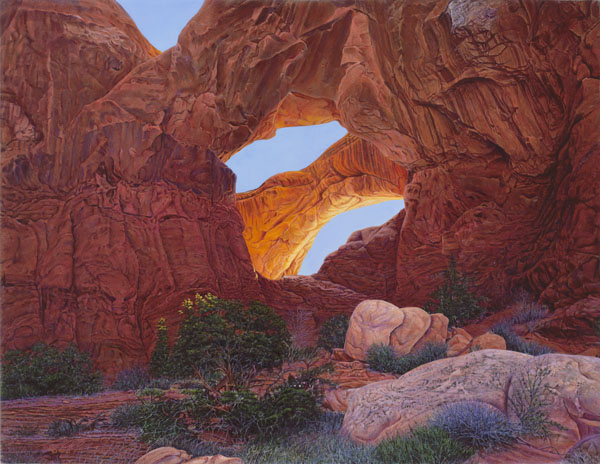 R. Geoffrey Blackburn Double Arch oil painting