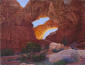 R. Geoffrey Blackburn Duble Arch Dawn oil painting