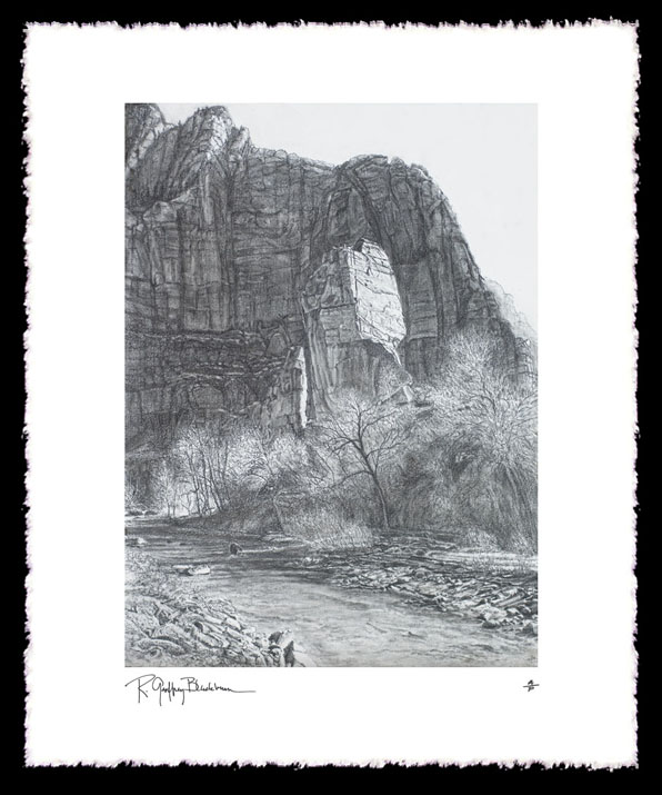 R. Geoffrey Blackburn Fishing Bear-sketch