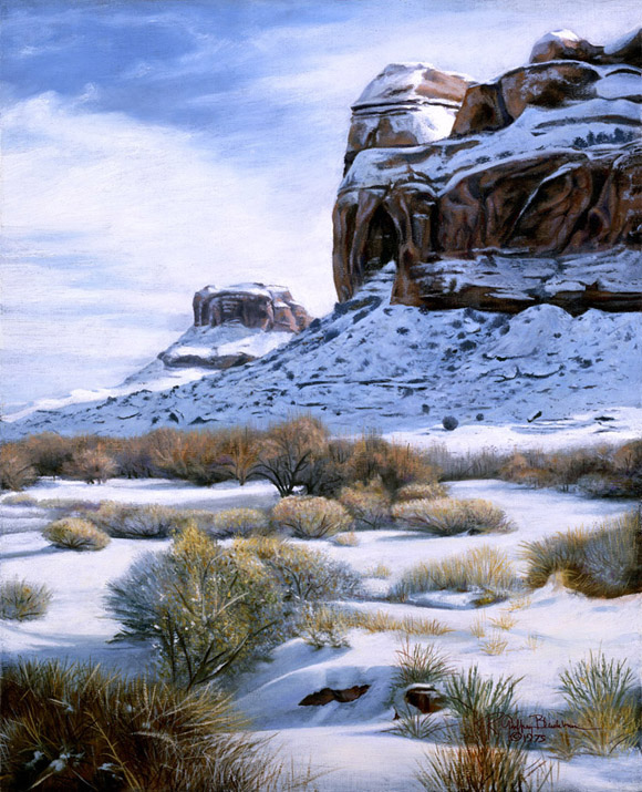 R. Geoffrey Blackburn Moab Blues oil painting