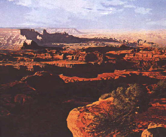 R. Geoffrey Blackburn Red Canyons serigraph