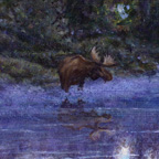 R. Geoffrey Blackburn Teton Dawn oil painting detail link