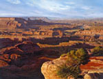 R Geoffrey Blackburn canyons paintings: Red Canyons