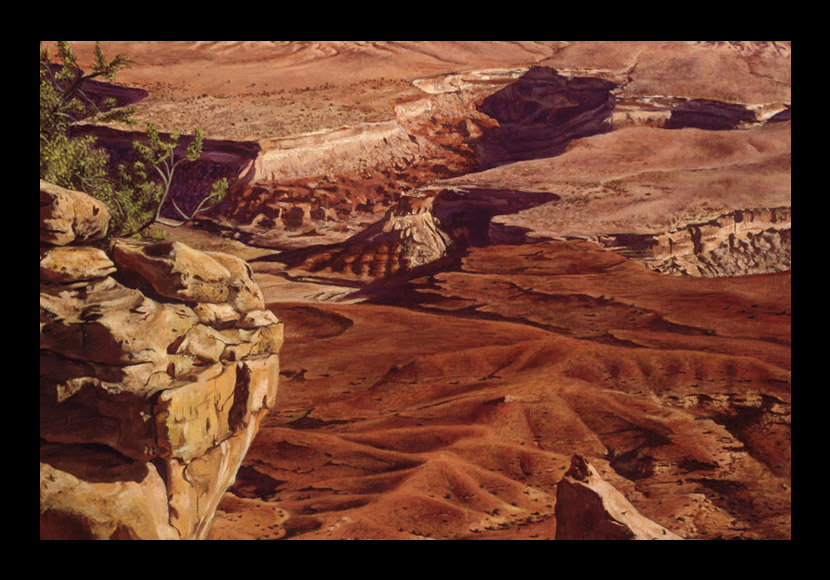 R. Geoffrey Blackburn "Desert Canyons" oil painting