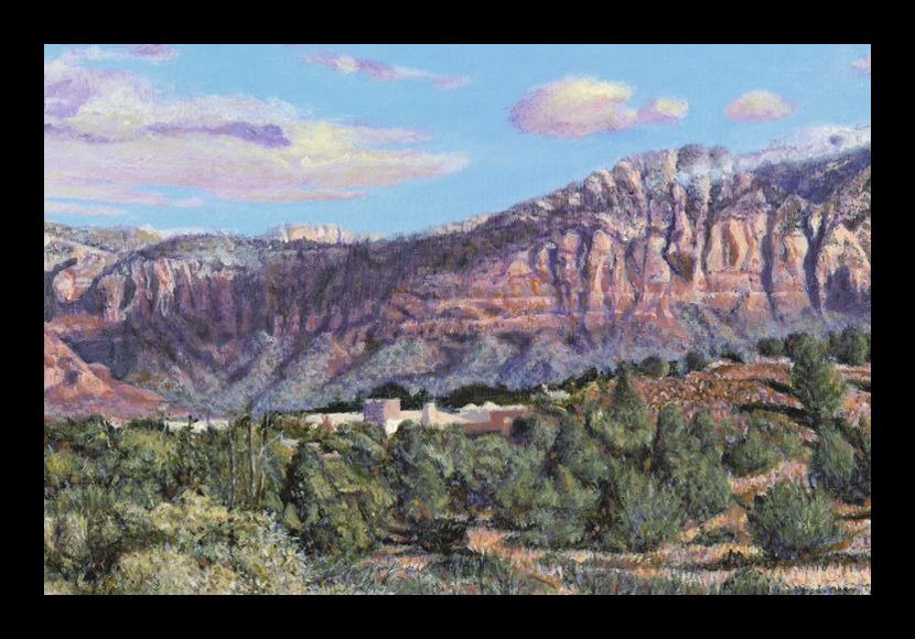 R. Geoffrey Blackburn"Sedona Burbsm" oil painting
