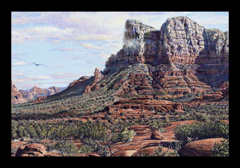 R. Geoffrey Blackburn "Sedona Morning" oil painting