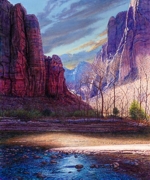 R. Geoffrey Blackburn Zion Park Paintings 0;